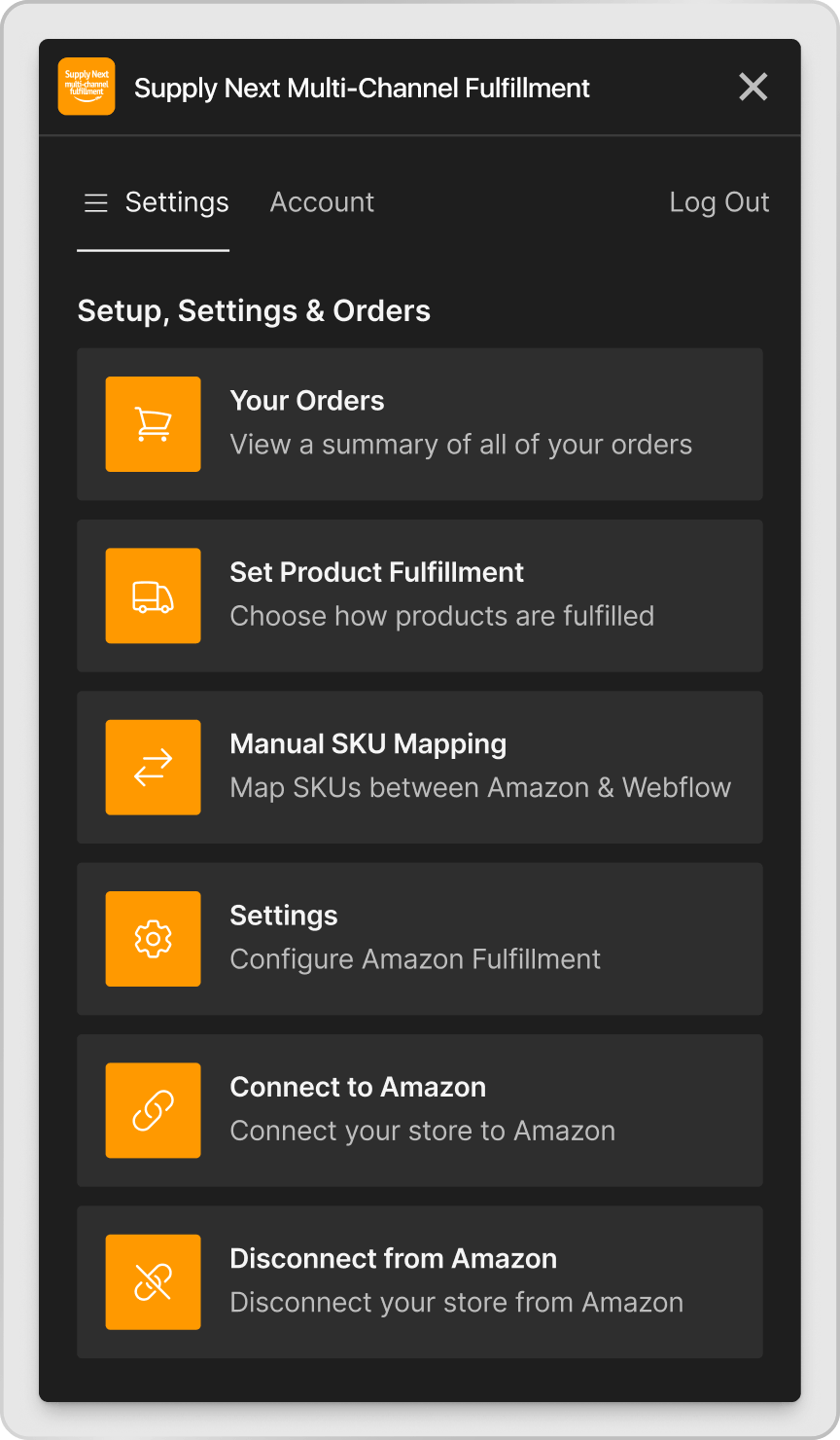 Supply Next MCF app forecommerce